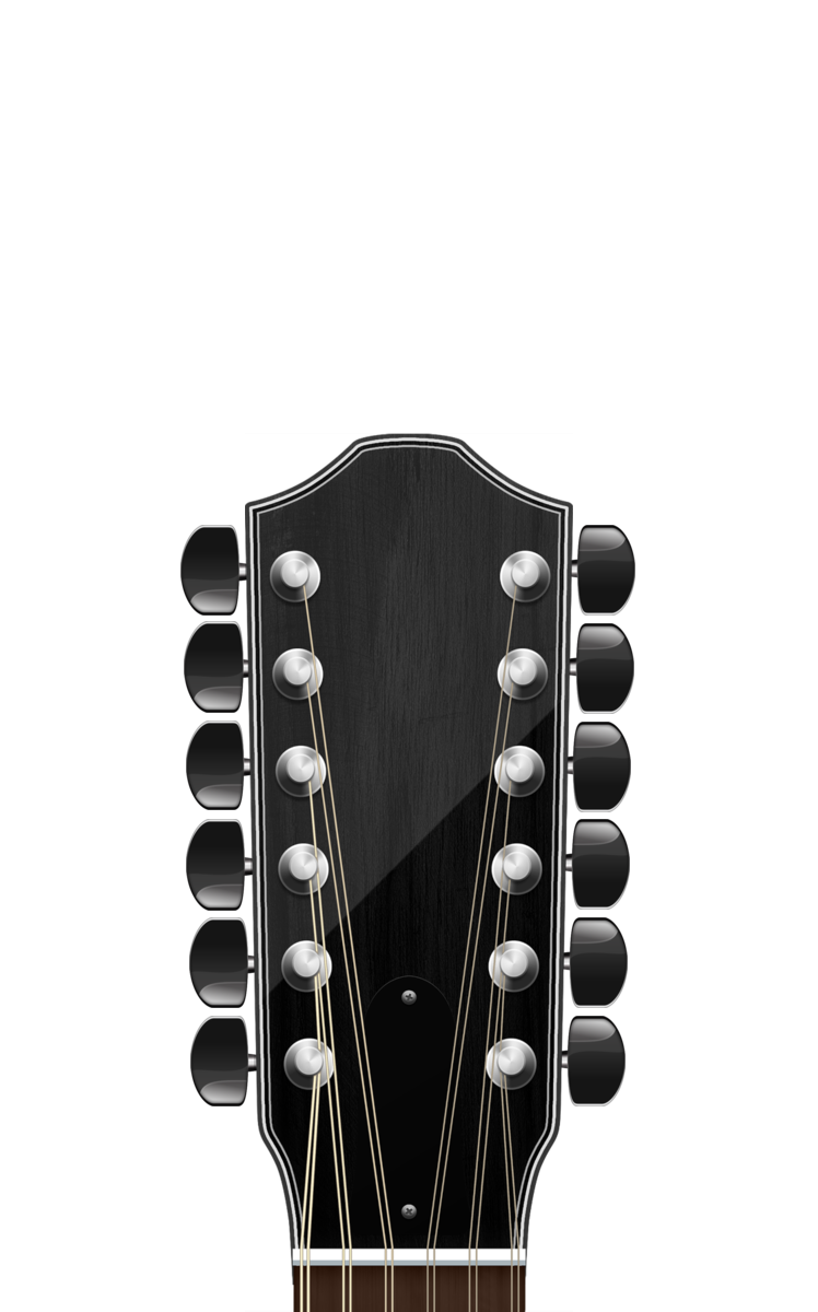  headstock with tuning pegs